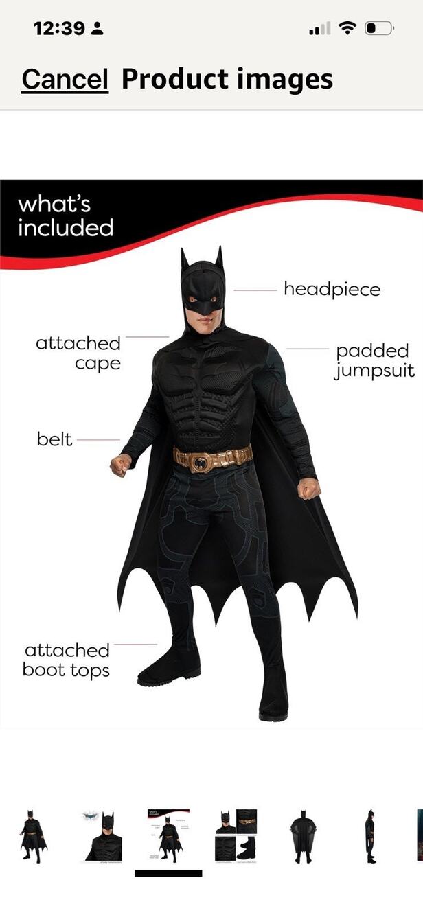 Rubies DC Batman The Dark Knight Rises: Costume for XL, Black